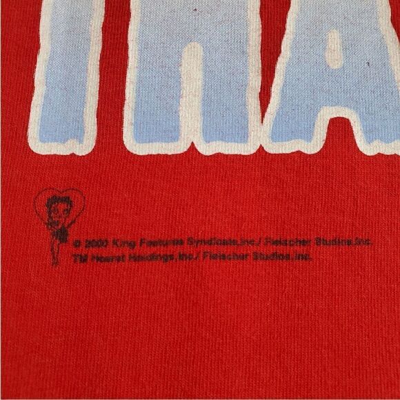 Vintage Betty Boop T Shirt Size L Red Whats Up With That Y2K 2000 Freeze - Picture 5 of 11